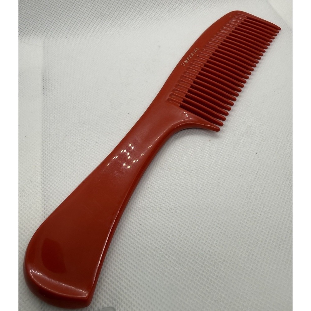 Vintage Imperial Red Plastic Comb Imperial By Ace Unbreakable Comb